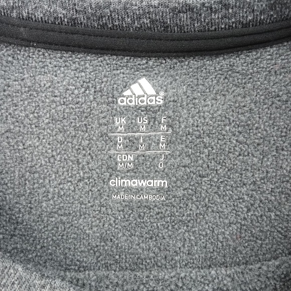 Chicago Fire Soccer Club Sweatshirt Mens Medium Gray Navy MLS Soccer Adidas - Picture 2 of 8